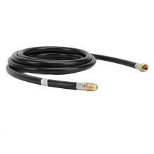 12FT Rubber Gas Extension Hose 3/8 Inch Flare Fittings for RV, Grill, Heater