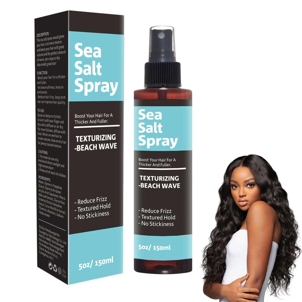 Curl Enhancing Spray with Sea Salt for Natural Waves, Volume and LongLasting Curl Hold