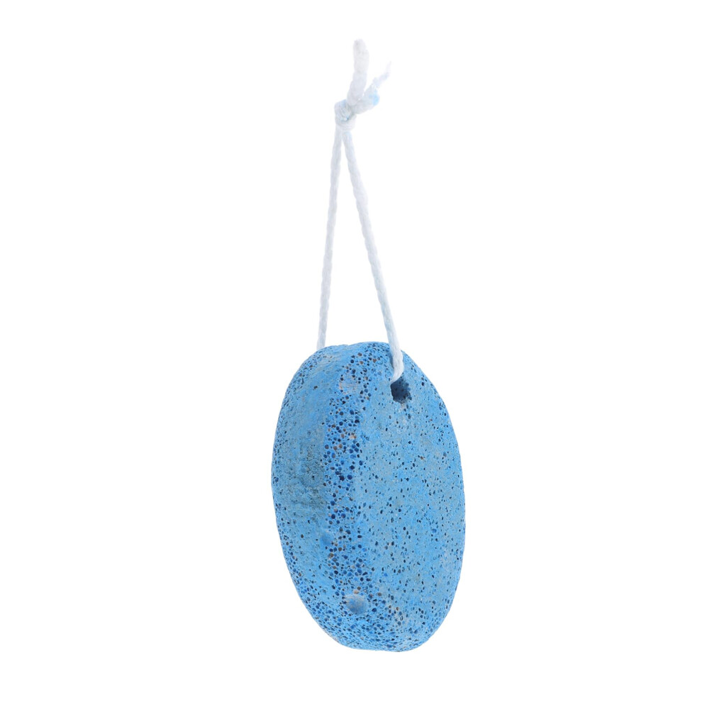 Natural Oval Pumice Stone for Feet Callus Removal and Dead Skin Exfoliation with Ergonomic Grip
