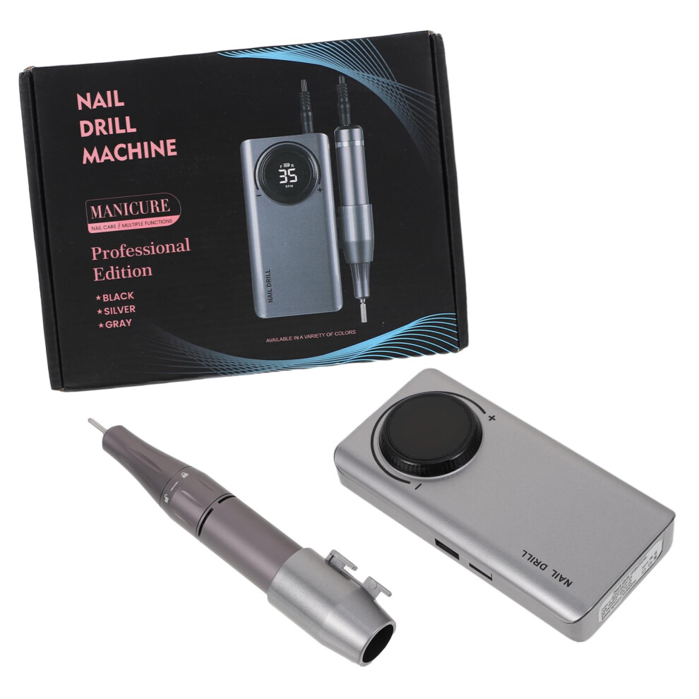 Cordless Rechargeable Nail Drill with Speed Precision Buffing for Home and Salon Use
