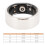 Bague connectée 20 mAh Taille 9 argent IP67 BLE 5.0 2