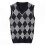 (2XL,Dark Blue)Men's Cashmere Wool Blend V-Neck Sleeveless Pullover Sweater 2