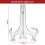 Hinge Technology Adjustable Width Easel Stand, Clear Plastic Easel Stand for Flexible Display Solutions, Fold Flat for Easy Storage Design, 7