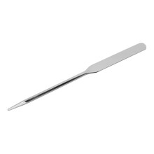 Sminkkeverő spatula eszköz rozsdamentes acélból, folyékony barkács rozsdamentes acél keverőpálcika alapozó pigmentkeveréshez, ferde, lágy