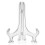 Hinge Technology Adjustable Width Easel Stand, Clear Plastic Easel Stand for Flexible Display Solutions, Fold Flat for Easy Storage Design, 1