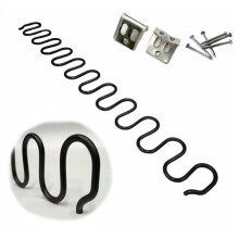 Sofa Replacement Springs, Back Bend Design Sofa Spring Repair Kit with S Clip Connection, Spring Steel High Elasticity Snake Springs for Durable