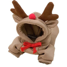 Costume per animali domestici per l'inverno, comodo e caldo cappottino a maglione, design alla moda per occasioni speciali.