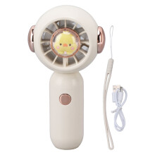 Portable Handheld Fan with Cartoon Pattern, Super Silent Design USB Rechargeable Personal Fan Featuring Fine Mist and Strong Airflow, Lightweight