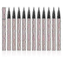 Eyeliner 12pcs/set Waterproof Eyeliner Liquid 24 Hour Long Lasting Black Eye Liner Pen Pencil Makeup