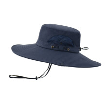 Outdoor-Sonnenhut für Damen und Herren, UPF50+ Sonnenschutzhut mit breiter Krempe (12 cm), atmungsaktivem Mesh-Gewebe, wasserdicht, faltbar