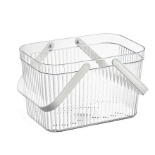 Cutie de depozitare pentru alimente sub chiuvetă cu mâner, material acrilic transparent, multifuncțională, pentru baie, cămin, bucătărie,