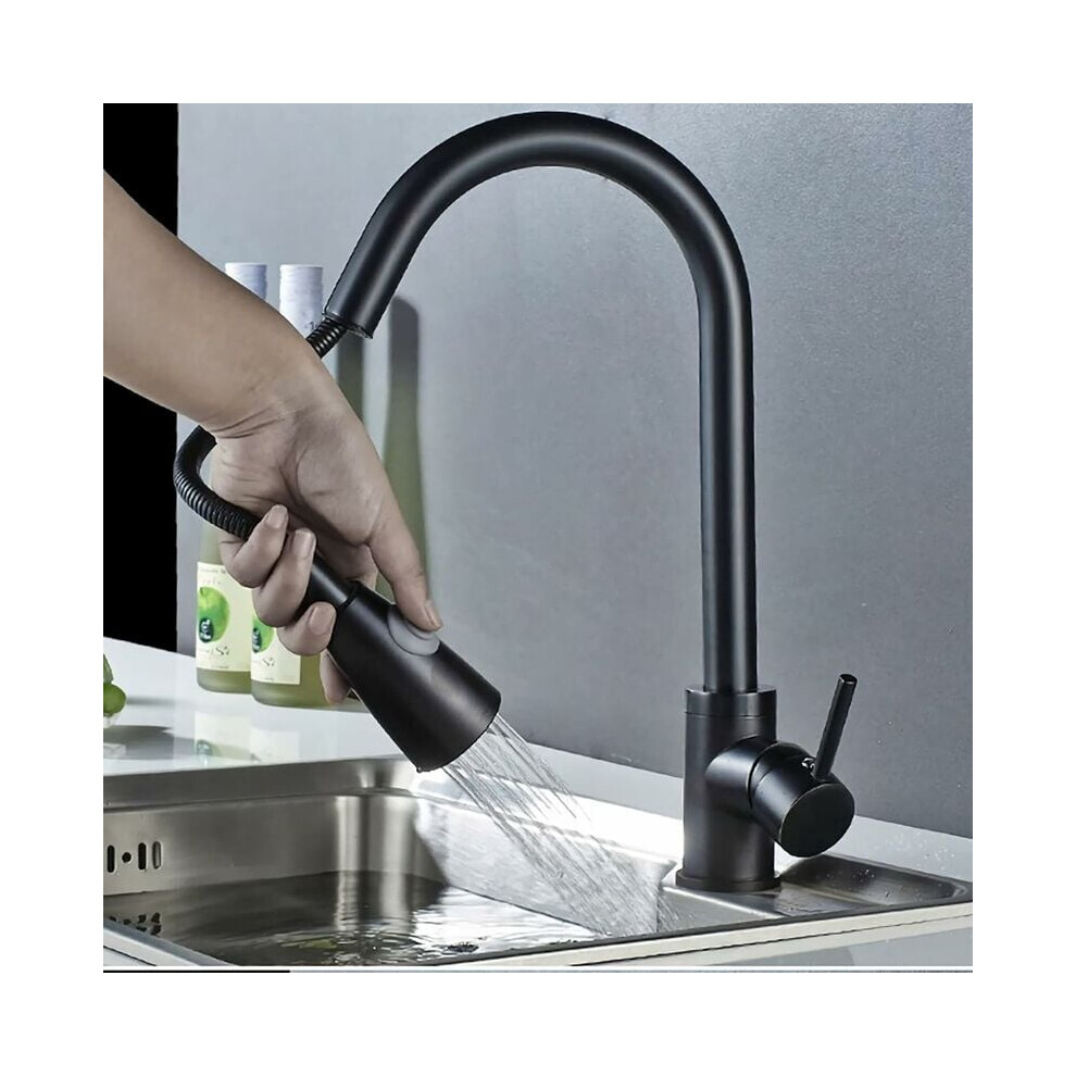 Pull Out Sprayer Kitchen Faucet, 304 Stainless Steel For Unmatched Corrosion Resistance, Single Handle For Effortless Water Temperature Control 9358999115887