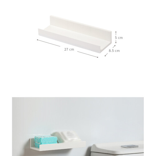 Acrylic Floating Shelf, Strong Durable Construction, Floating Wall Shelf Decor, For Kitchen, Bathroom, Balcony, 2Pcs 2