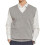 (M, Grey) Loose Warm Sleeveless Sweater Vest for Men, V-neck Pullover 1