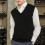 (L,Yellow)Loose Warm Sleeveless Sweater Vest for Men, V-neck Pullover 4
