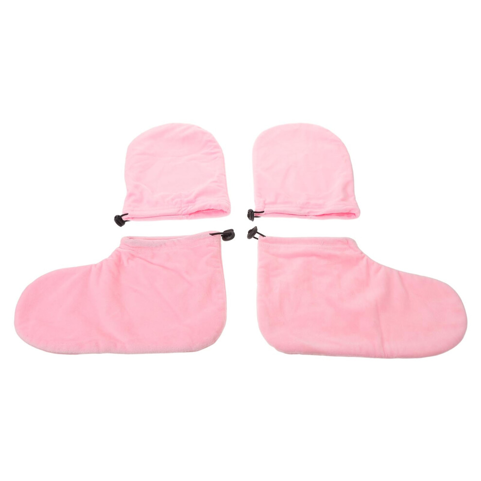 Paraffin Wax Therapy Mitts and Socks for Moisturizing Hands and Feet with Nail Protection Design