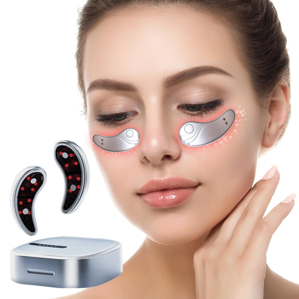 Red/Light/Dark Therapy Eye Mask For Circles, Wrinkles And Puffiness With Adjustable Intensity