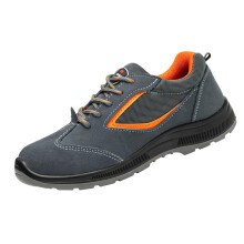 Men's Safety Work Shoes Waterproof Suede Hiking Sneakers NonSlip Outdoor Walking 9.5 UK Gray