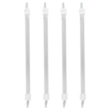 Quartz Heating Tubes Set of 4 for Electric Patio Heaters and Roasting Furnace, Uniform Temperature Output 28.7cm