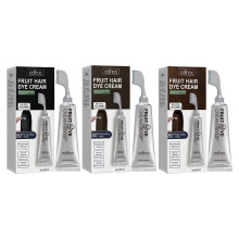 Hair Dye Comb Applicator Natural Hair Color Cream NoMix Quick Gray Coverage Brown 3pcs