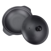 Cast Iron Casserole Pot Nonstick Dutch Oven for Stew Soup and Slow Cooking on Stove or Oven