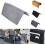 Bedside Storage Organizer with Compartments for Small Items and Phone Holder in Black 2