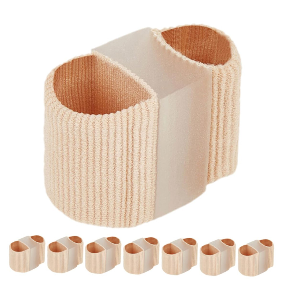 Bunion Toe Separators 8pcs Gel Toe Spacers with DualHole Alignment and Breathable Gel Fiber Sleeves