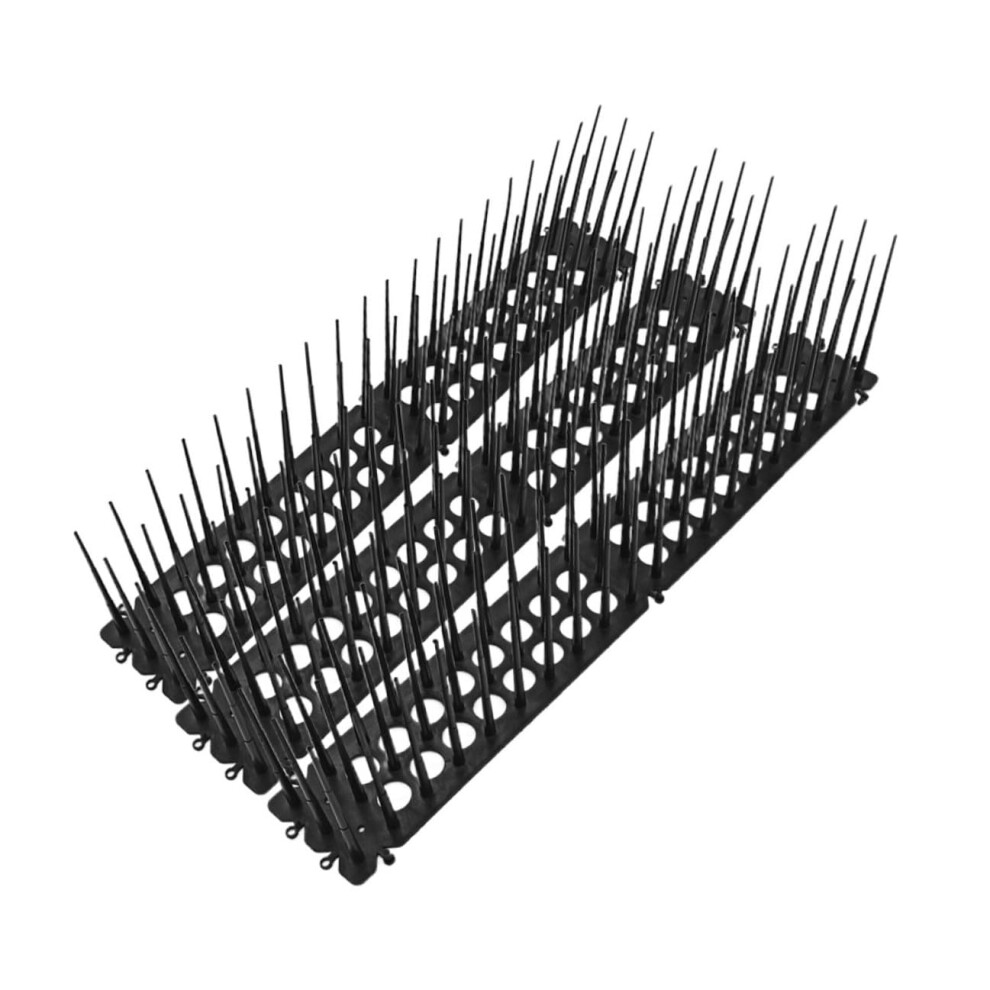 3Pcs Bird Deterrent Spikes Black Plastic For Roof Fence Garden Humane Pigeon And Cat Barrier 9099447461490