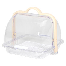 Clear Bread Storage Container with Airtight Lid, Transparent Bread Keeper for Countertop Rolls Bagels