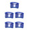 5Pcs Full Brim Hard Hat Sun Visor Blue Mesh Neck Shield Adjustable Fit 5
