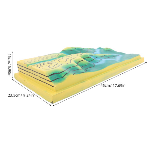 Educational PVC Terrain Contour Map for Junior High Classroom Use 1