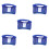 5Pcs Full Brim Hard Hat Sun Visor Blue Mesh Neck Shield Adjustable Fit 9