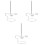 3Sets Silver Stainless Donut Display Stand Wedding Banquet 5