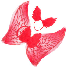 3Sets Angel Costume Wings and Headband for Cosplay Decor