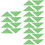 24Pcs Green Triangle Corner Protectors Plastic Table Edge Cushions 8