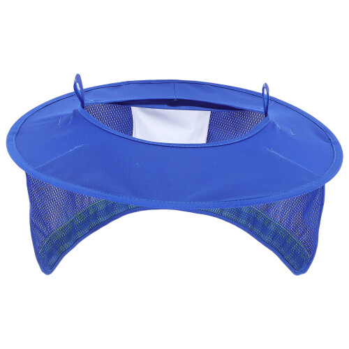 5Pcs Full Brim Hard Hat Sun Visor Blue Mesh Neck Shield Adjustable Fit 1
