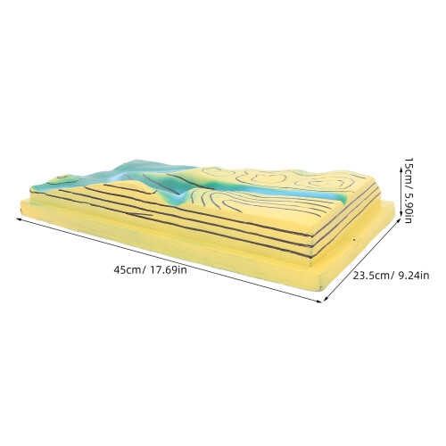 Educational PVC Terrain Contour Map for Junior High Classroom Use 2