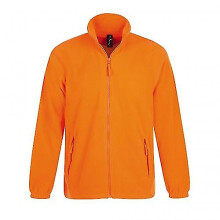 (M,Burgundy)SOLS Mens North Full Zip Outdoor Fleece Jacket