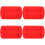 4Pcs Silicone Toaster Protective Covers Red Kitchen Appliance Lids 7