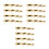 360Pcs DIY Brass Round Dome Rivets Claw Studs for Shoes 10