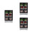 3Pcs Mini Plastic Fridge with Double Doors Dollhouse Decor 5