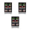 3Pcs Mini Plastic Fridge with Double Doors Dollhouse Decor 6