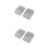 2Pairs Comfortable Grey Knee Guards with Sponge and Adjustable Fit 4