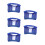 5Pcs Full Brim Hard Hat Sun Visor Blue Mesh Neck Shield Adjustable Fit 8