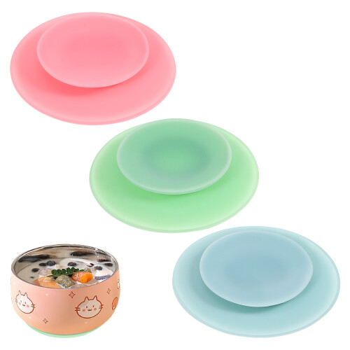 9Pcs Lightweight Silicone Sucker Pads for Tableware Baby Elderly Use