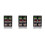 3Pcs Mini Plastic Fridge with Double Doors Dollhouse Decor 7