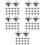 500Pcs Silver Square Claw Studs Rivets for Bags Clothes DIY Decoration 9