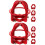 8Pcs Red Metal Fire Sprinkler Head Guards Ceiling Cover Caps 7