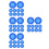40Pcs Comfortable Silicone Stethoscope Diaphragm Covers Dark Blue 9