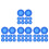 40Pcs Comfortable Silicone Stethoscope Diaphragm Covers Dark Blue 7